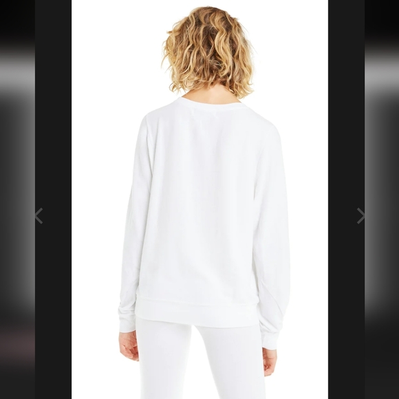 Wildflowers Tops Nwt Wildfox Baggy Beach Jumper Longsleeve White